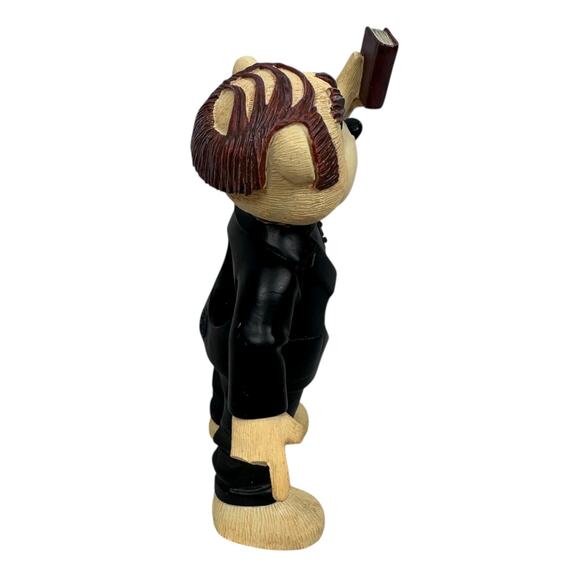 Bad Taste Bears Battle of the Planet Figurine 4" Black Tan Priest Bible Book - Picture 2 of 7
